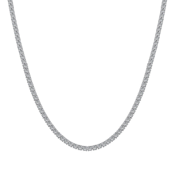 <MAGIC>Delicate Round Shape Tennis Necklace