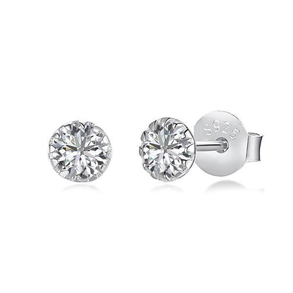 <MAGIC>Sparkling Colorful Round Shape Earrings