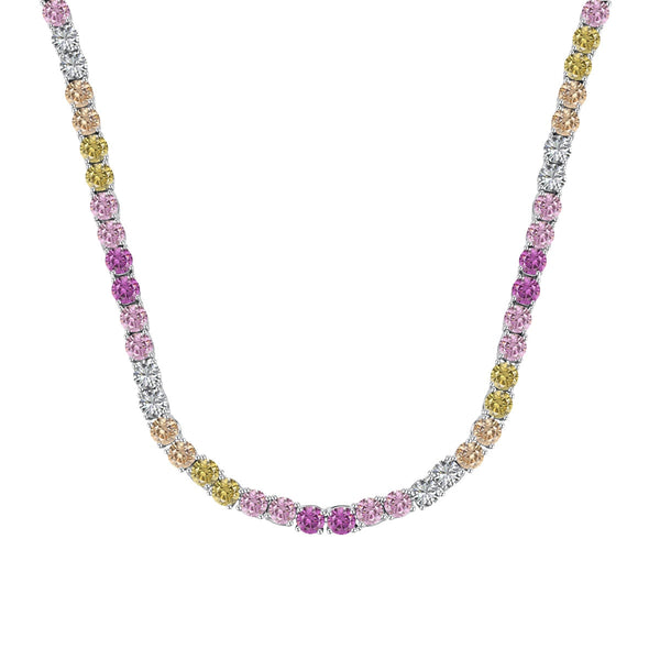 <MAGIC>Delicate Colorful Tennis Necklace