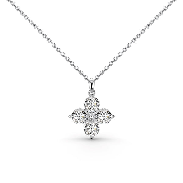 <MAGIC>Four-Leaf Clover And Eight-Pointed Star Necklace