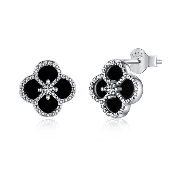 <MAGIC>Four-Leaf Clover Flower Shape Exquisite Earrings