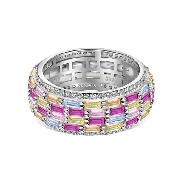 <MAGIC>Radiant Colorful Radiant Cut Daily Ring