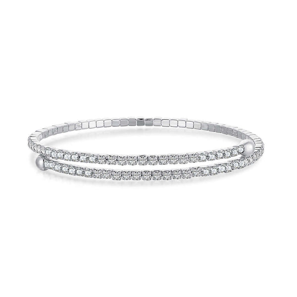 <MAGIC>Row of Diamonds Round Fashion Bracelet