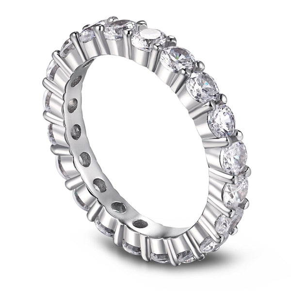 <MAGIC>Sparkling Round Cut Tennis Ring
