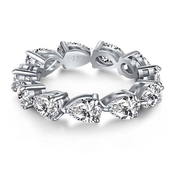 <MAGIC>Exquisite Pear Cut Tennis Ring